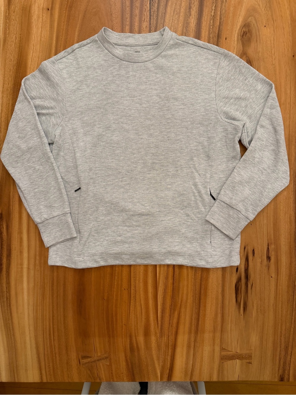 Mango Men's Crewneck Sweater — Heather Light Gray